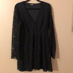 Express Black Lace Dress